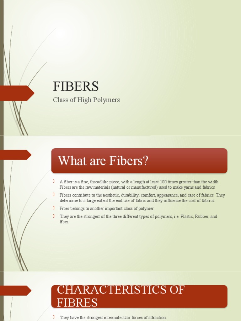 FIBERS PDF Fibers Polymers