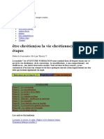 Etre Chretient Ou La Vie Chretienne
