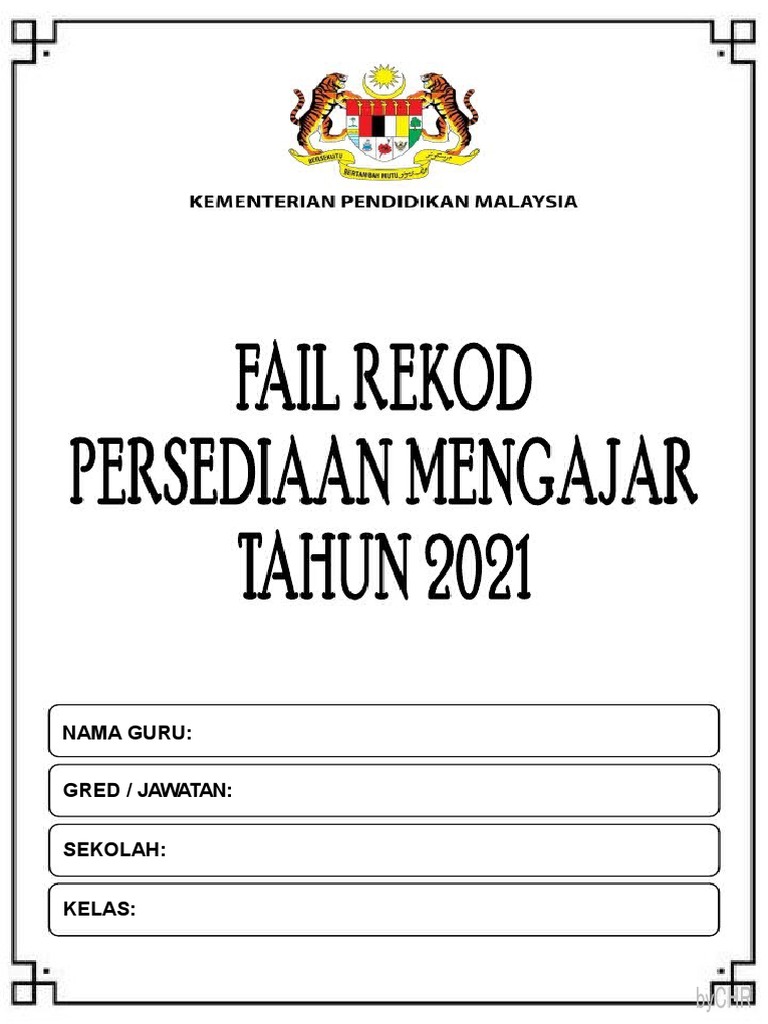 Fail Rekod Mengajar 2021 | PDF