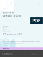 Uba - Ffyl - P - 2017 - Fil - Seminario - Spinoza. La Ética