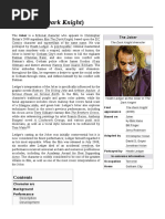 Christopher Nolan David S Goyer - The Dark Knight Script Joker ...