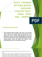 Budidaya Tanaman Dan Kimia Bahan Makanan