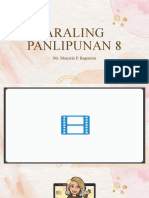 Araling Panlipunan 8: Ms. Marjorie P. Ragunton