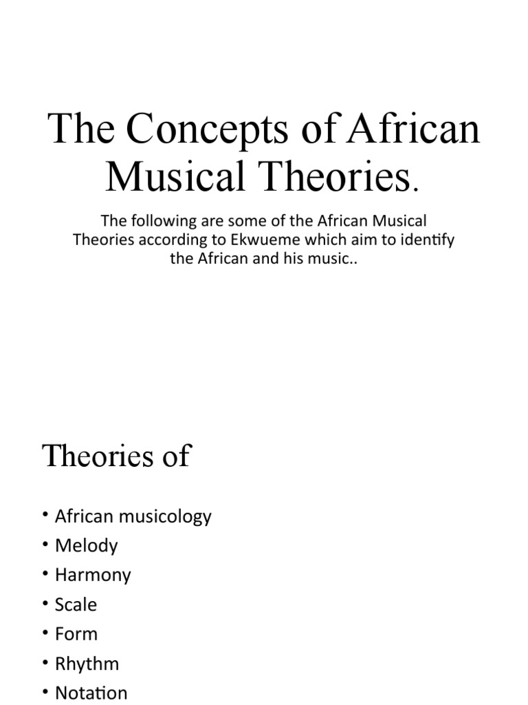 The Concepts of African Musical Cultures Presentation | PDF | Rhythm ...