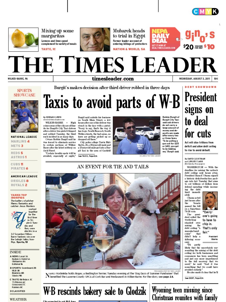 Times Leader 08-03-2011 | PDF | Hosni Mubarak | September 11 Attacks