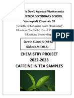 Chem Project Tea