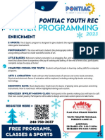 Pontiac Youth Rec Flyer - Winter 2023