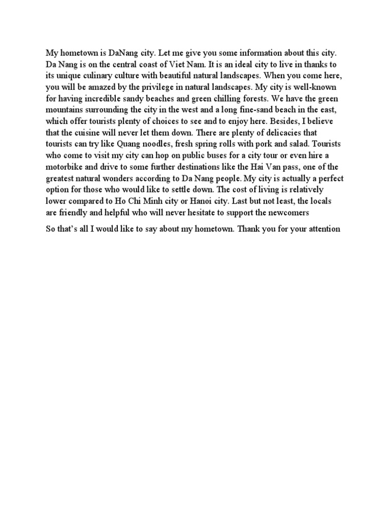 Difference Between Hometown And City