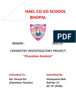 Chemistry Investegatory Project