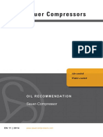 (SAUER Compressor) Oil Recommendation