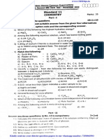 11th Chemistry 2nd Mid Term Exam 2022 Original Question Paper Thenkasi District English Medium PDF Download