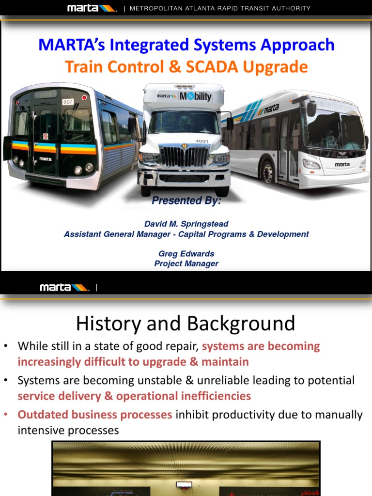 MARTA Train Control & SCADA Upgrade | PDF | Change Management | Scada