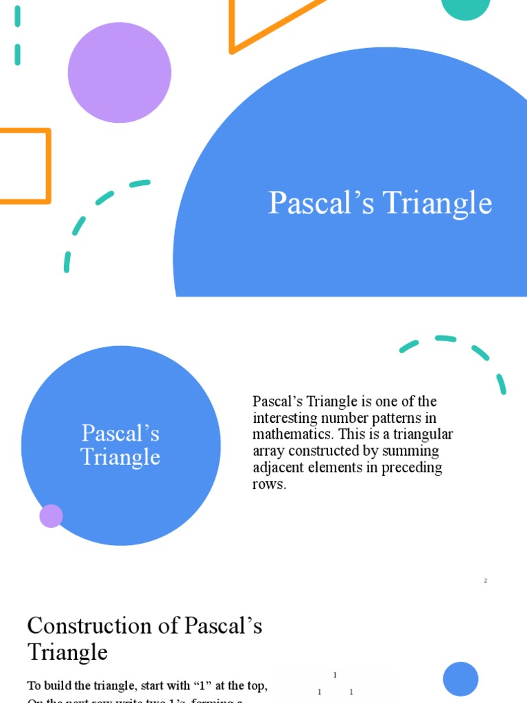 Pascal's Triangle | PDF | Triangle | Mathematical Objects