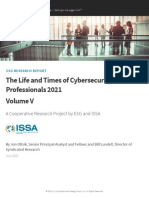 ESG ISSA Research Report Life of Cybersecurity Professionals Jul 2021