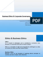 Business Ethics & Corporate Governance