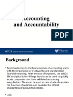 Accounting Accounting and Accountability Slide Deck