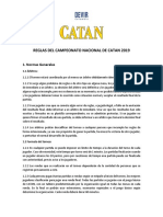 Reglamento Nacional de Catan