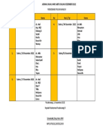 Jadwal Rajal Des 22 Hari Sabtu