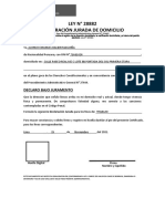 Declaracion Jurada Domiciliaria Completo