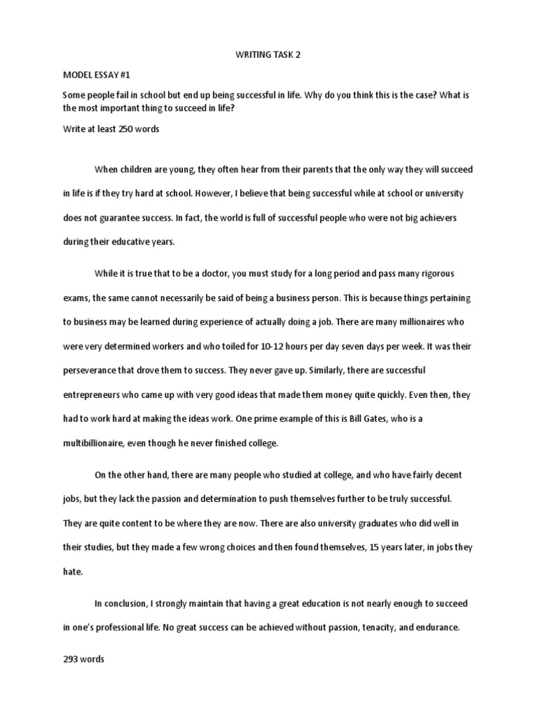 Writing Task 2 Model Essay 1 PDF