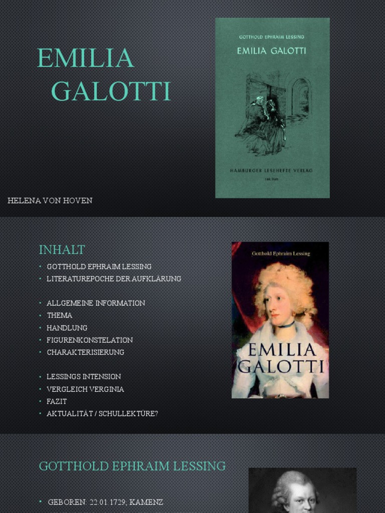Emilia Galotti - Lessing | PDF