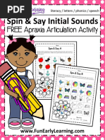 Spin and Say Initial Sounds