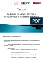 T4. La Tutela Penal Del Derecho de Libertad Religiosa