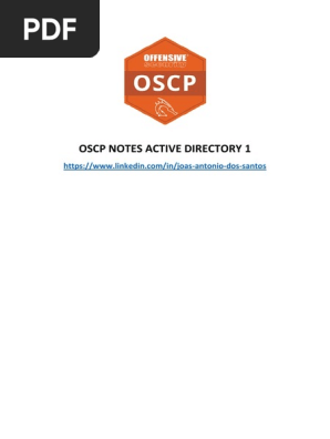 Oscp Notes Active Directory 1