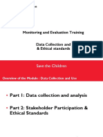 Data Collection and Use Stakeholders Participation and Ethical Standards