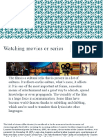 Watching Films & Series: A Cultural Force