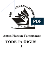 Anton Hansen Tammsaare Tode Ja Oigus I