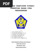 Download Laporan Praktikum Titrasi Penentuan Kadar Cuka Perdagangan by Wiwik Ensteins SN61516505 doc pdf