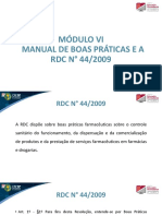 RDC 44/2009 e boas práticas farmacêuticas