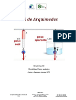 Lei de Arquimedes - Relatório