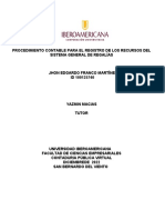 Actividad 6 - Procedimiento Contable para El Registro de Los Recursos Del Sistema General de Regalías