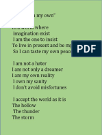 Poem by Macala