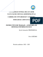 Ca10-Instructivo Trabajos-Auditoria de Sistemas Informaticos Ii