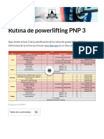 Rutina de Powerlifting PNP 3 - Fase Final de La Planificación ? (2022)