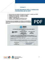 3.2 Documentación Requerida para La Operación Profesional de Un Vant.