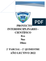 Proyecto 4 Científico de Basica 2 Quimestre 2022