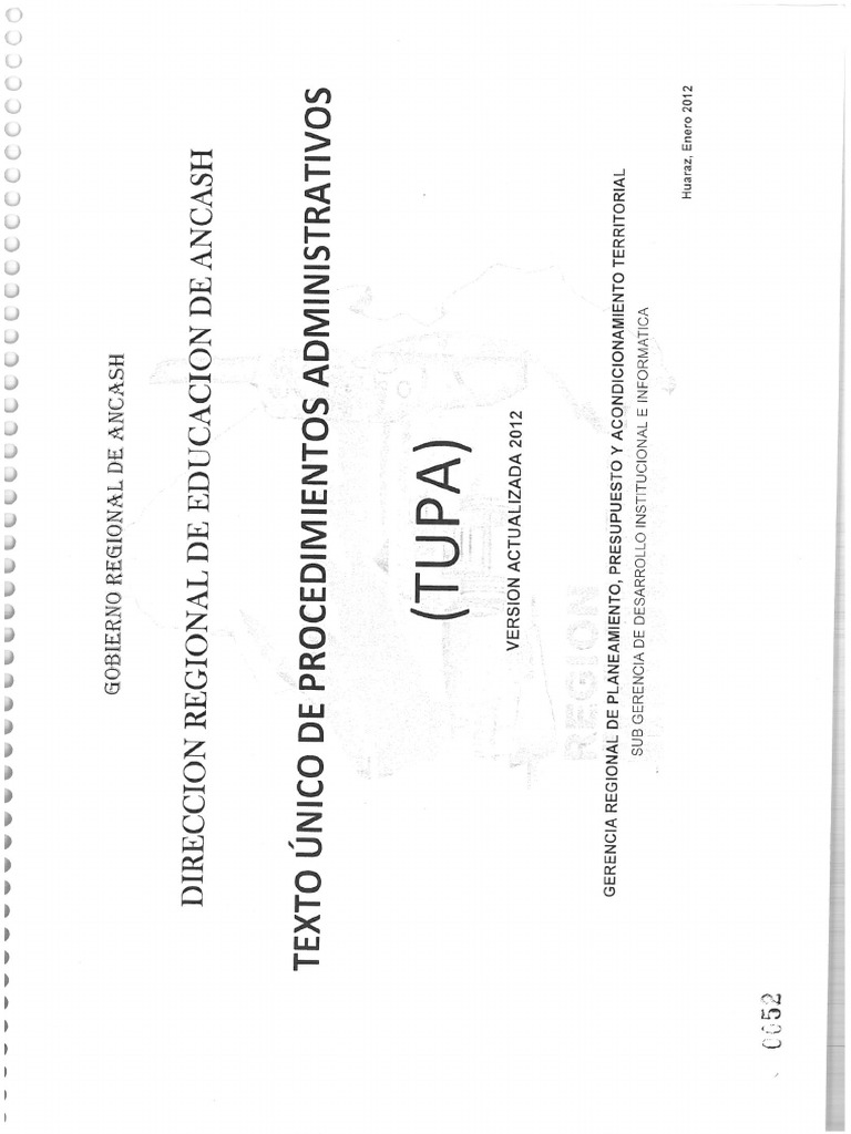 Tupa Educacion Ugel Recuay PDF