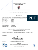 Certificado Libreta Militar