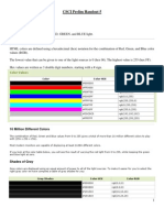 CSCI Prelim Handout 5 HTML Color Guide