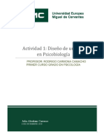 Actividad - Diseño de Un Estudio en Psicobiología