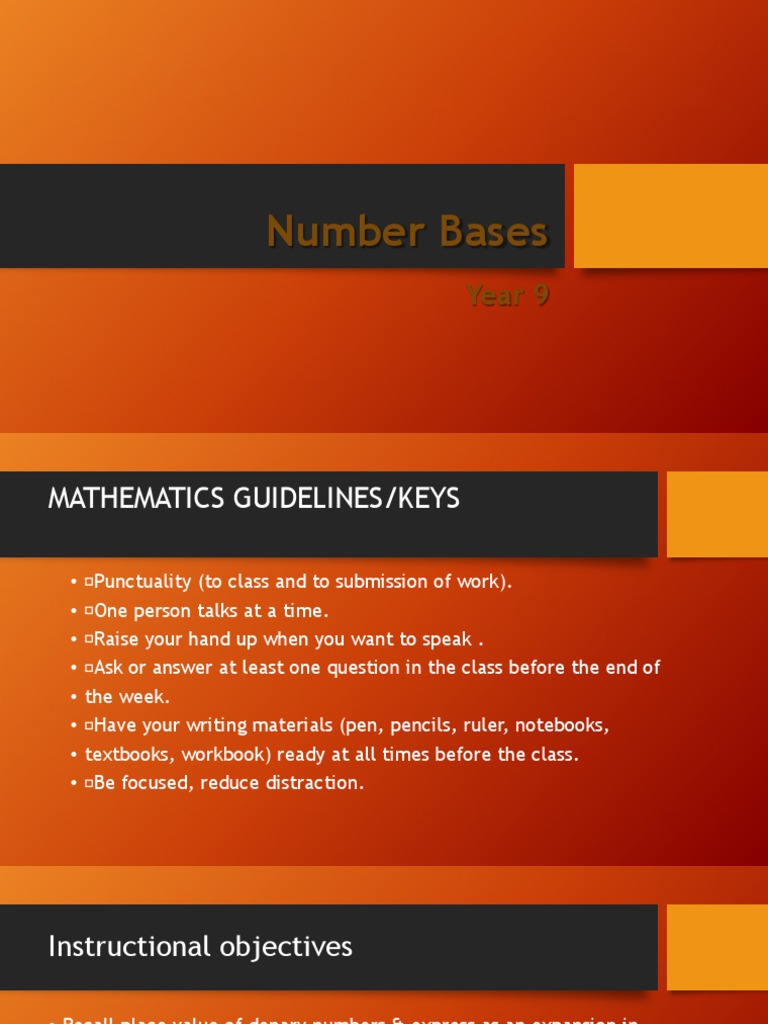 Number Bases | PDF | Decimal | Encodings