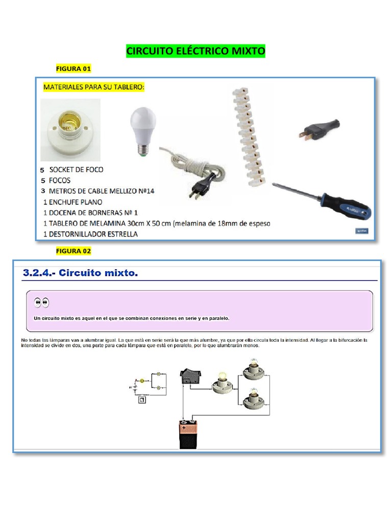 Circuito Eléctrico Mixto | PDF