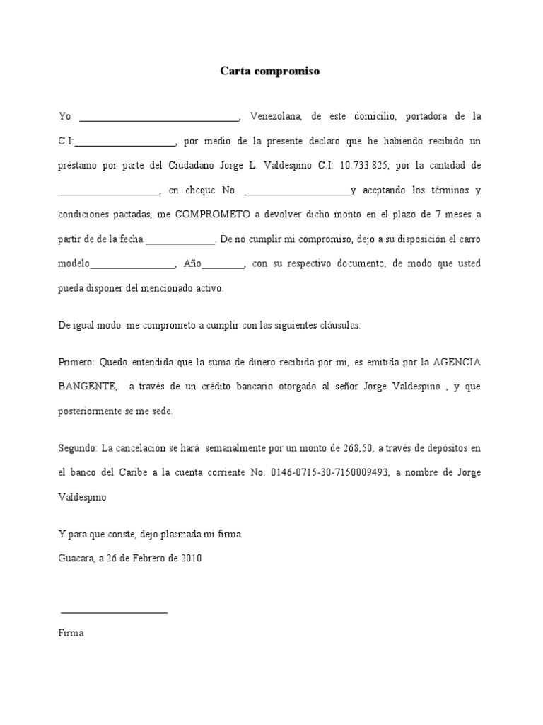 Tipos de carta