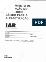 Avaliação pré-alfabetização com IAR