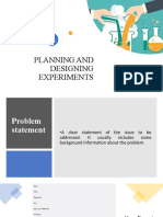 Planning and Designing Experiments Presentation