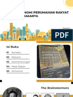 Politik Ekonomi Perumahan Rakyat Dan Utopia Jakarta